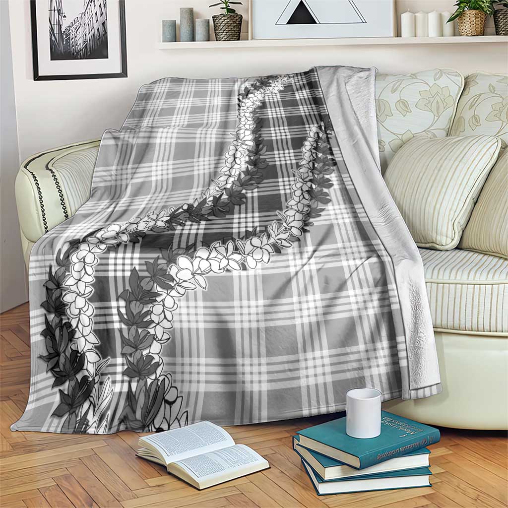 Gray Hawaii Palaka Blanket Hawaiian Honohono Lei LT05 Gray - Polynesian Pride