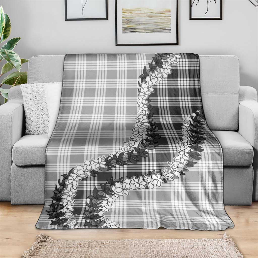 Gray Hawaii Palaka Blanket Hawaiian Honohono Lei LT05 - Polynesian Pride
