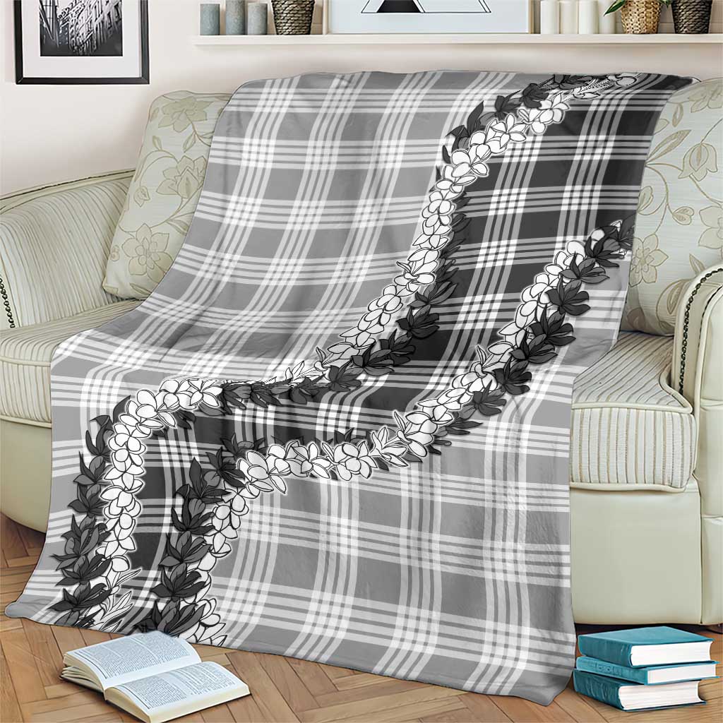 Gray Hawaii Palaka Blanket Hawaiian Honohono Lei LT05 - Polynesian Pride