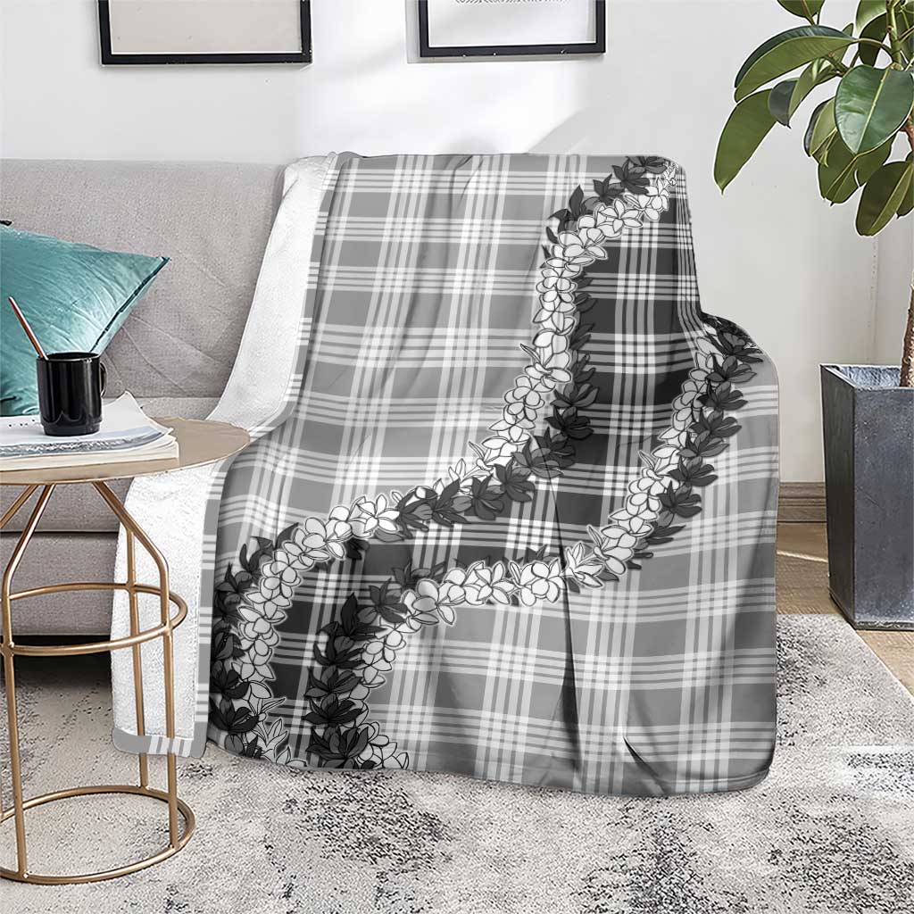 Gray Hawaii Palaka Blanket Hawaiian Honohono Lei LT05 - Polynesian Pride