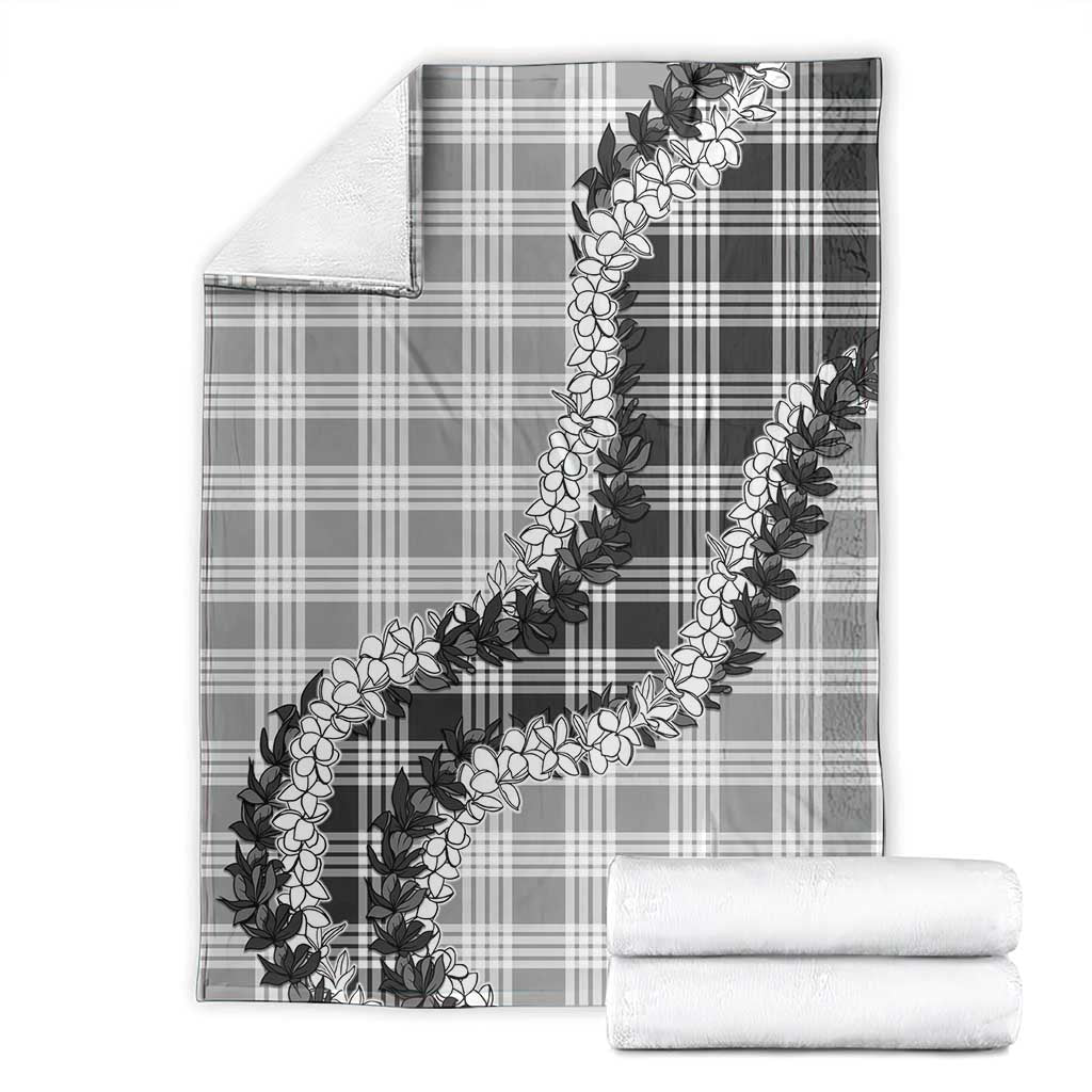 Gray Hawaii Palaka Blanket Hawaiian Honohono Lei LT05 - Polynesian Pride