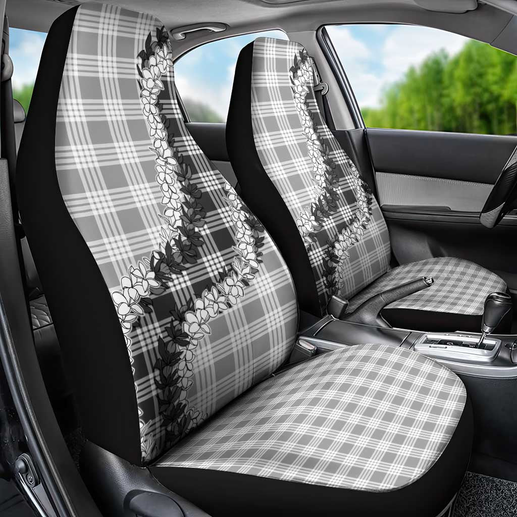 Gray Hawaii Palaka Car Seat Cover Hawaiian Honohono Lei
