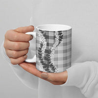 Gray Hawaii Palaka Ceramic Mug Hawaiian Honohono Lei LT05 - Polynesian Pride
