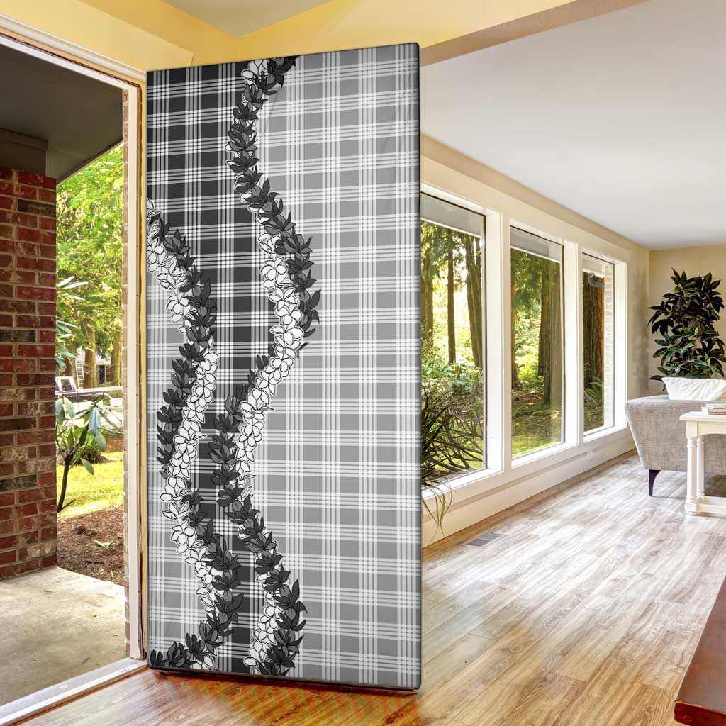 Gray Hawaii Palaka Door Cover Hawaiian Honohono Lei LT05 - Polynesian Pride