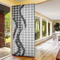 Gray Hawaii Palaka Door Cover Hawaiian Honohono Lei LT05 - Polynesian Pride