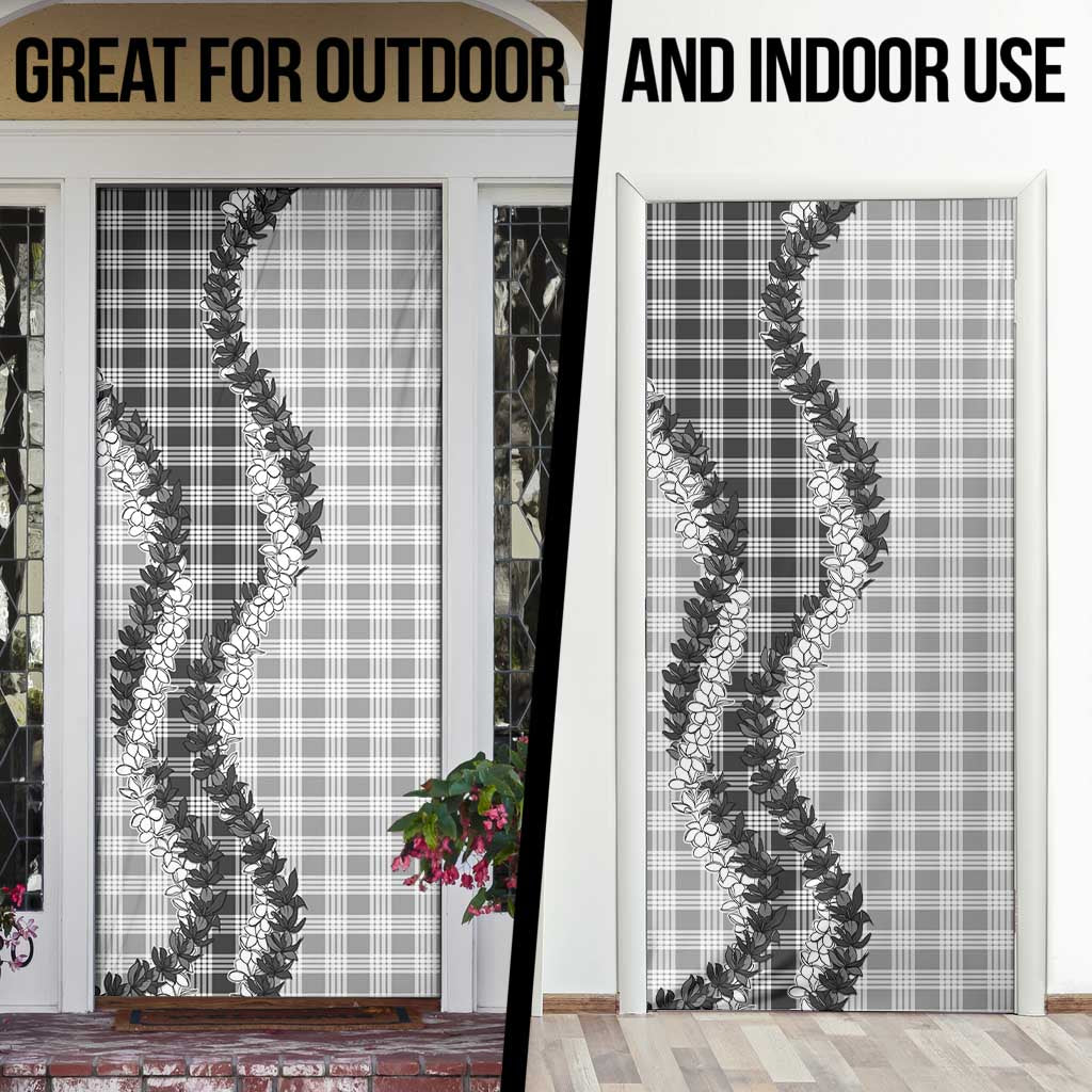 Gray Hawaii Palaka Door Cover Hawaiian Honohono Lei LT05 - Polynesian Pride