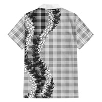 Gray Hawaii Palaka Hawaiian Shirt Hawaiian Honohono Lei