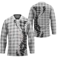 Gray Hawaii Palaka Hockey Jersey Hawaiian Honohono Lei LT05 - Polynesian Pride