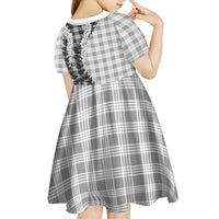 Gray Hawaii Palaka Kid Short Sleeve Dress Hawaiian Honohono Lei LT05 - Polynesian Pride