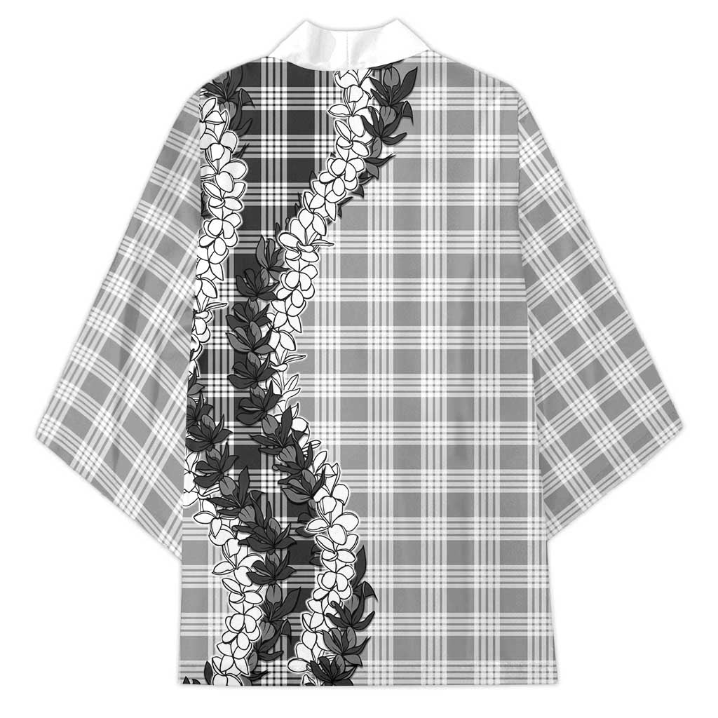 Gray Hawaii Palaka Kimono Hawaiian Honohono Lei LT05 - Polynesian Pride