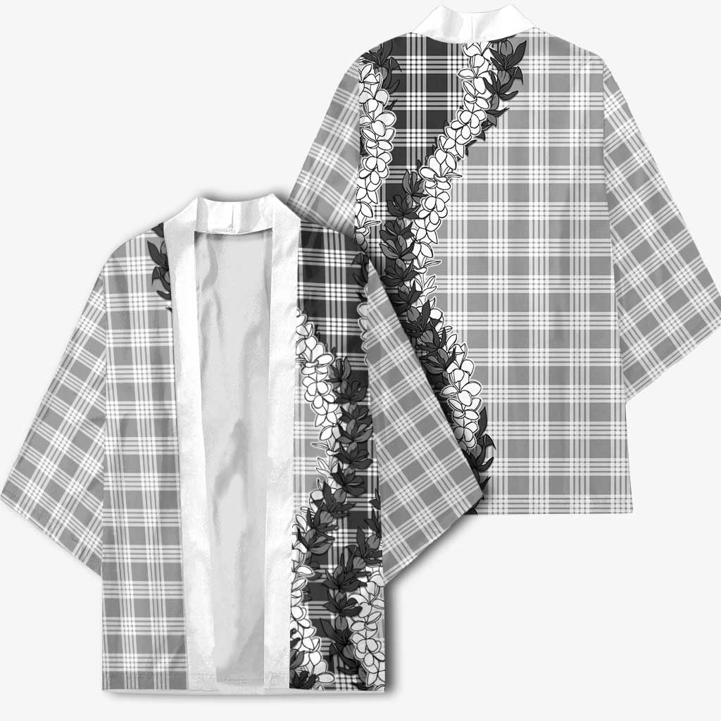 Gray Hawaii Palaka Kimono Hawaiian Honohono Lei LT05 - Polynesian Pride