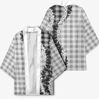 Gray Hawaii Palaka Kimono Hawaiian Honohono Lei LT05 - Polynesian Pride