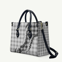 Gray Hawaii Palaka Leather Bag Hawaiian Honohono Lei LT05 Gray - Polynesian Pride