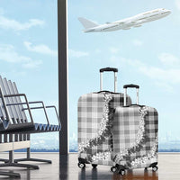 Gray Hawaii Palaka Luggage Cover Hawaiian Honohono Lei LT05 - Polynesian Pride