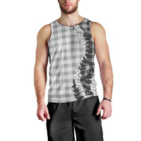 Gray Hawaii Palaka Men Tank Top Hawaiian Honohono Lei LT05 - Polynesian Pride