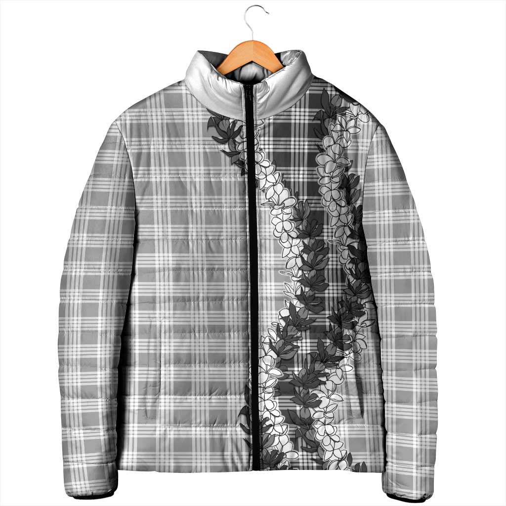 Gray Hawaii Palaka Padded Jacket Hawaiian Honohono Lei LT05 - Polynesian Pride