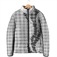 Gray Hawaii Palaka Padded Jacket Hawaiian Honohono Lei LT05 - Polynesian Pride