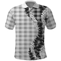 Gray Hawaii Palaka Polo Shirt Hawaiian Honohono Lei LT05 Gray - Polynesian Pride