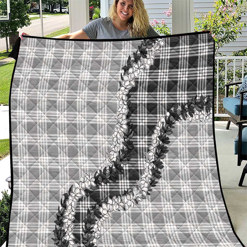 Gray Hawaii Palaka Quilt Hawaiian Honohono Lei LT05 Gray - Polynesian Pride