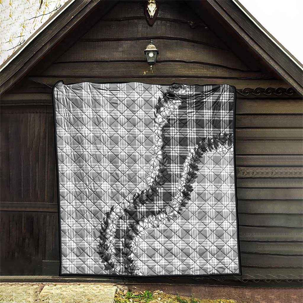 Gray Hawaii Palaka Quilt Hawaiian Honohono Lei LT05 - Polynesian Pride