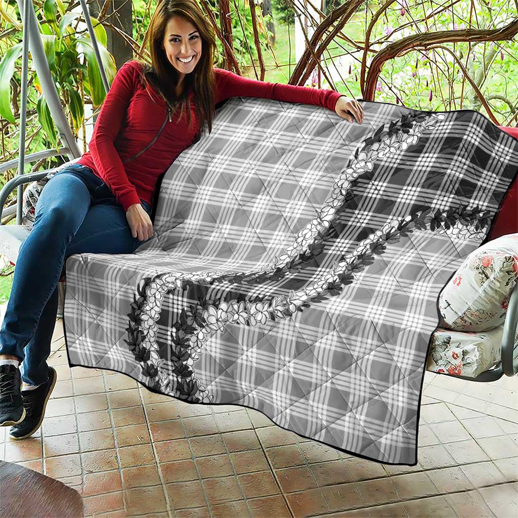 Gray Hawaii Palaka Quilt Hawaiian Honohono Lei LT05 - Polynesian Pride