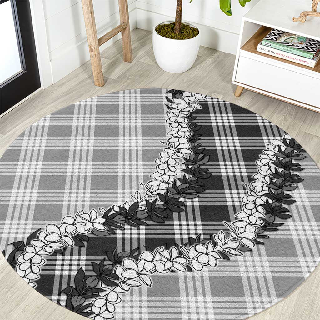 Gray Hawaii Palaka Round Carpet Hawaiian Honohono Lei LT05 Gray - Polynesian Pride