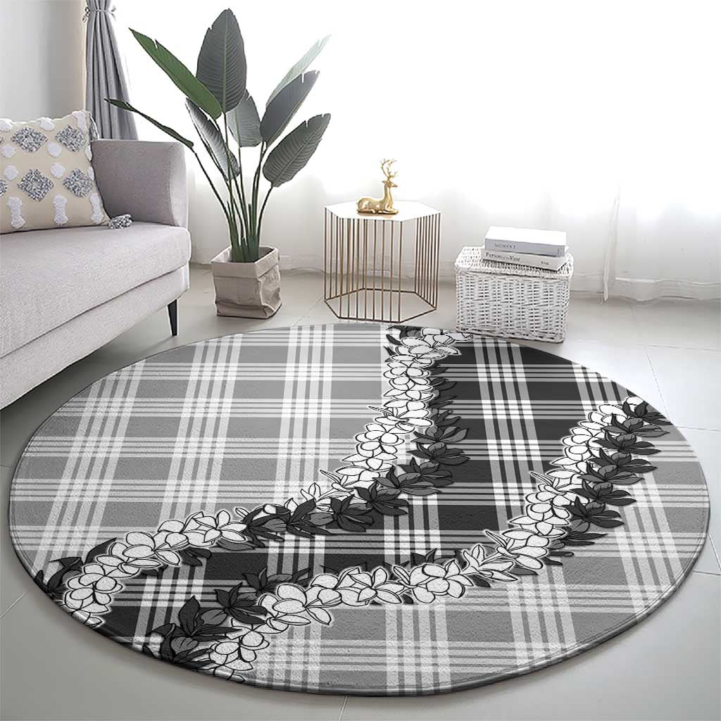 Gray Hawaii Palaka Round Carpet Hawaiian Honohono Lei LT05 - Polynesian Pride