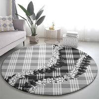 Gray Hawaii Palaka Round Carpet Hawaiian Honohono Lei LT05 - Polynesian Pride
