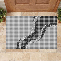 Gray Hawaii Palaka Rubber Doormat Hawaiian Honohono Lei