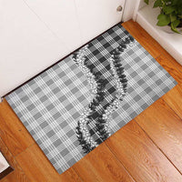 Gray Hawaii Palaka Rubber Doormat Hawaiian Honohono Lei