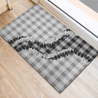 Gray Hawaii Palaka Rubber Doormat Hawaiian Honohono Lei