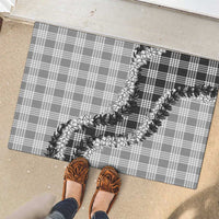 Gray Hawaii Palaka Rubber Doormat Hawaiian Honohono Lei