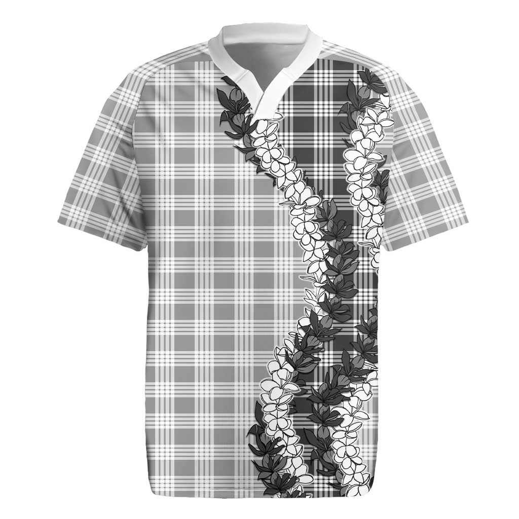 Gray Hawaii Palaka Rugby Jersey Hawaiian Honohono Lei LT05 Gray - Polynesian Pride