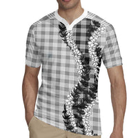 Gray Hawaii Palaka Rugby Jersey Hawaiian Honohono Lei LT05 - Polynesian Pride