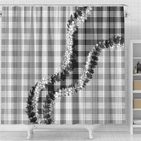 Gray Hawaii Palaka Shower Curtain Hawaiian Honohono Lei