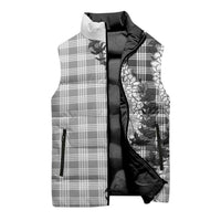Gray Hawaii Palaka Sleeveless Puffer Jacket Hawaiian Honohono Lei