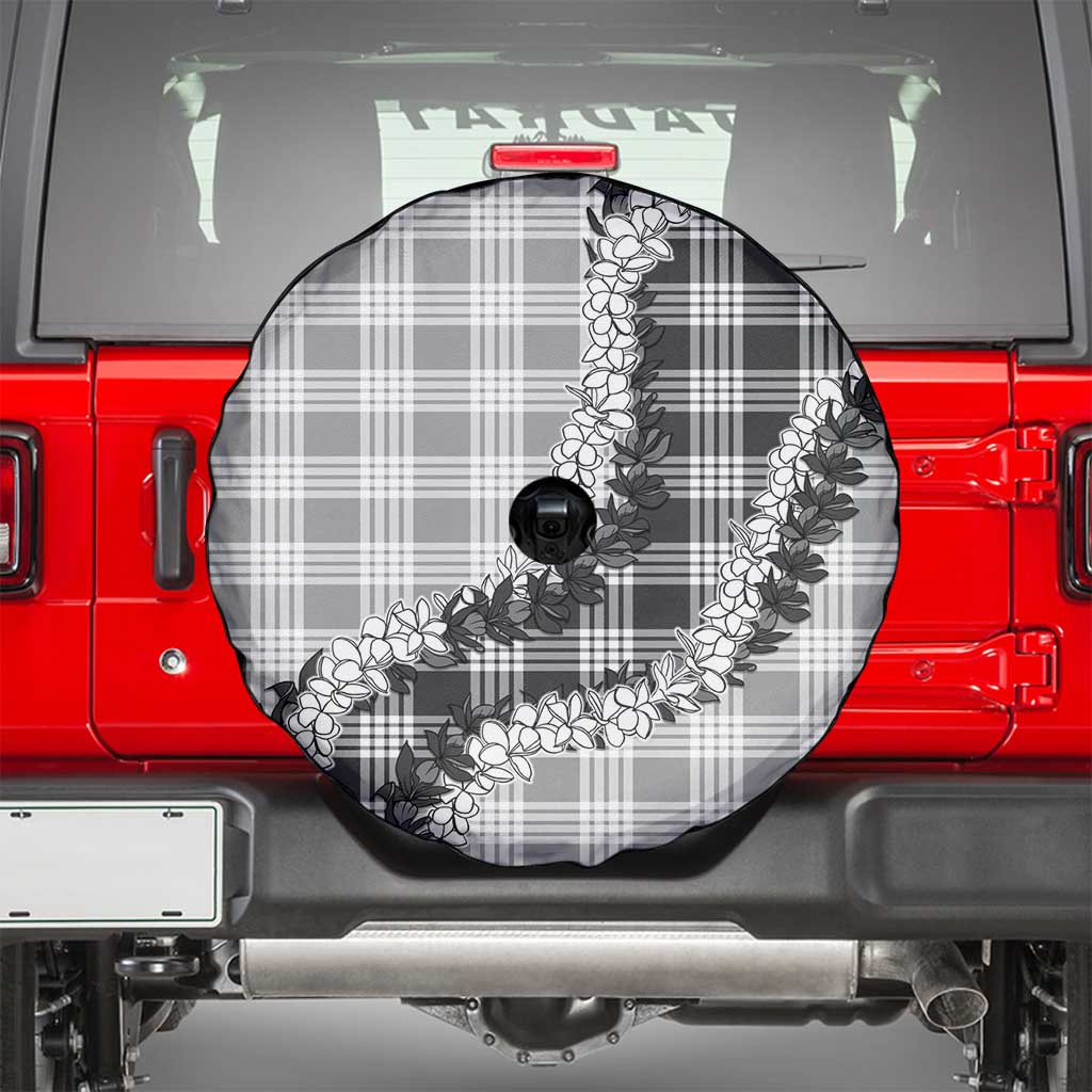 Gray Hawaii Palaka Spare Tire Cover Hawaiian Honohono Lei LT05 - Polynesian Pride