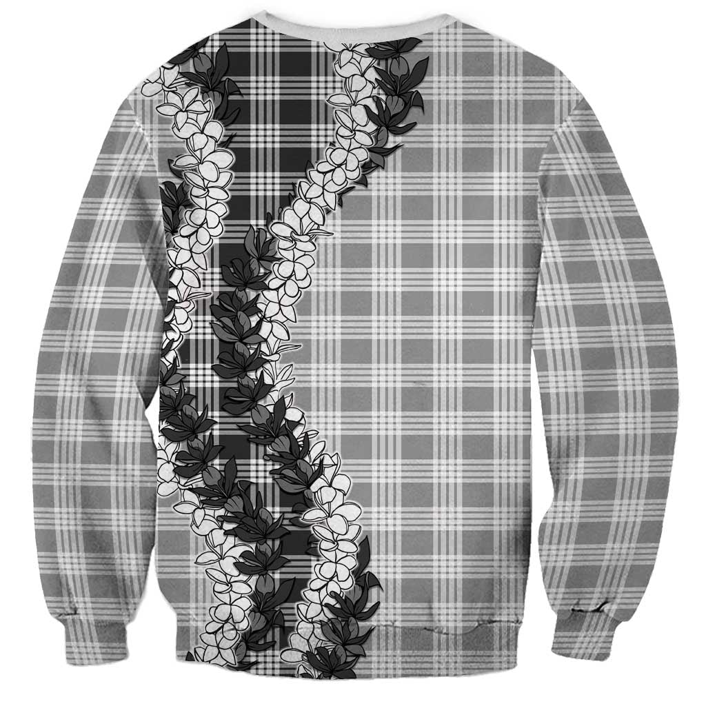 Gray Hawaii Palaka Sweatshirt Hawaiian Honohono Lei LT05 - Polynesian Pride