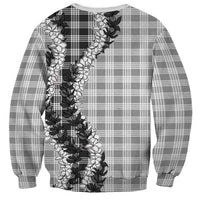 Gray Hawaii Palaka Sweatshirt Hawaiian Honohono Lei LT05 - Polynesian Pride