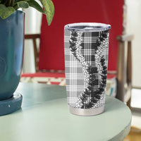 Gray Hawaii Palaka Tumbler Cup Hawaiian Honohono Lei LT05 - Polynesian Pride