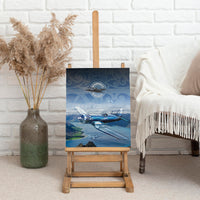 New Zealand Wanaka Air Show Canvas Wall Art With Maori Pattern LT05 - Polynesian Pride