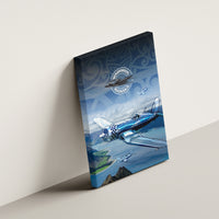 New Zealand Wanaka Air Show Canvas Wall Art With Maori Pattern LT05 - Polynesian Pride