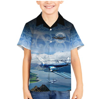 New Zealand Wanaka Air Show Family Matching Mermaid Dress and Hawaiian Shirt With Maori Pattern