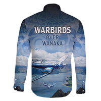 New Zealand Wanaka Air Show Family Matching Off Shoulder Maxi Dress and Hawaiian Shirt With Maori Pattern