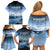 New Zealand Wanaka Air Show Family Matching Off Shoulder Short Dress and Hawaiian Shirt With Maori Pattern