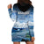 New Zealand Wanaka Air Show Hoodie Dress With Maori Pattern