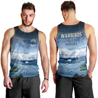 New Zealand Wanaka Air Show Men Tank Top With Maori Pattern LT05 - Polynesian Pride