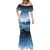 New Zealand Wanaka Air Show Mermaid Dress With Maori Pattern