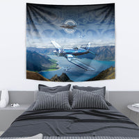 New Zealand Wanaka Air Show Tapestry With Maori Pattern LT05 - Polynesian Pride