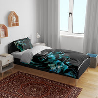 New Zealand Marathon Bedding Set Silver Fern Paua Shell Simple Style LT05 - Polynesian Pride
